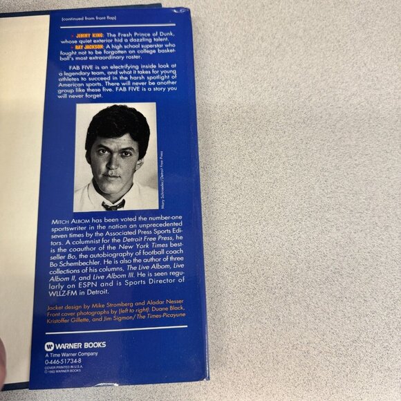 Fab Five Book by Mitch Albom Signed 1st Edition First Printing Hardcover 1993 - Picture 7 of 14